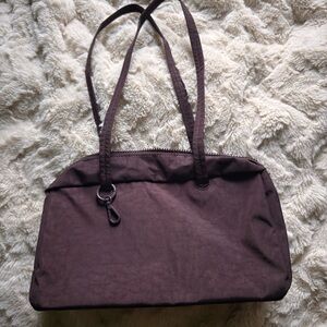 BAGGU regular bowler in chocolate plum